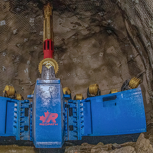 Image de project - l'alésage de cheminées à Cadia - tête de forage